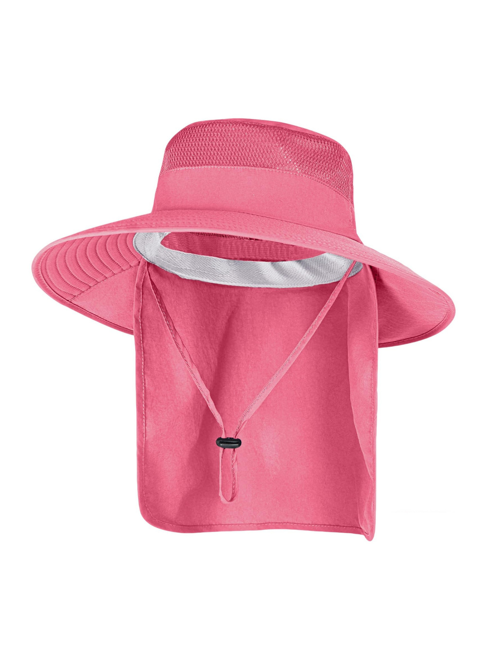 Sun Hats for Men Women Fishing Hat with Neck Flap UPF 50+ UV | Rose | Size OS
